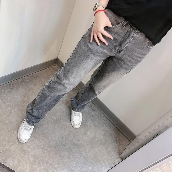 冰感彈力直筒牛仔褲 - Image 9