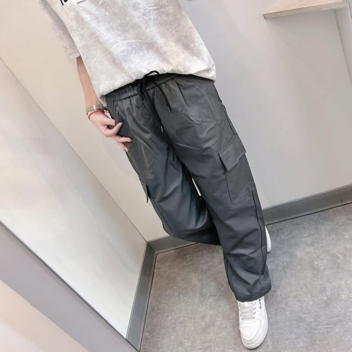 韓系機能工裝寬褲 - Image 4