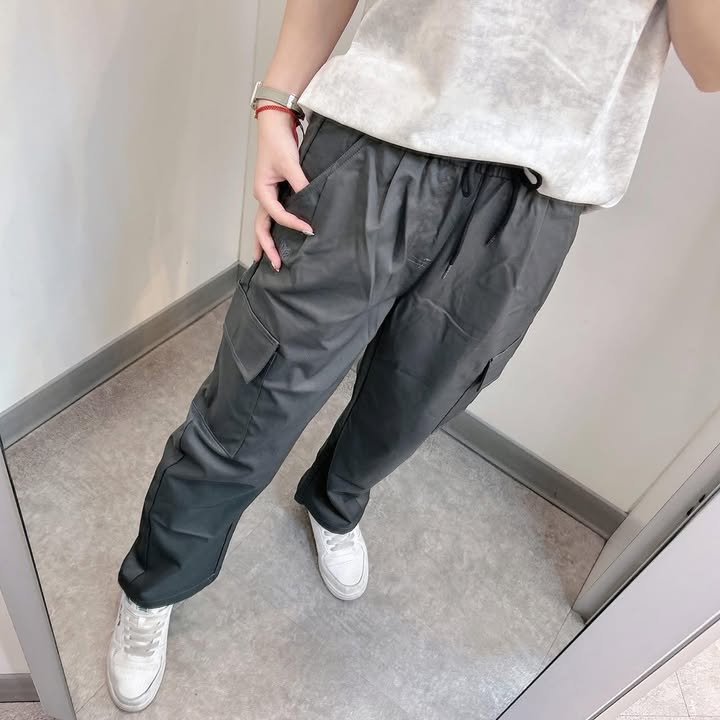 韓系機能工裝寬褲 - Image 6