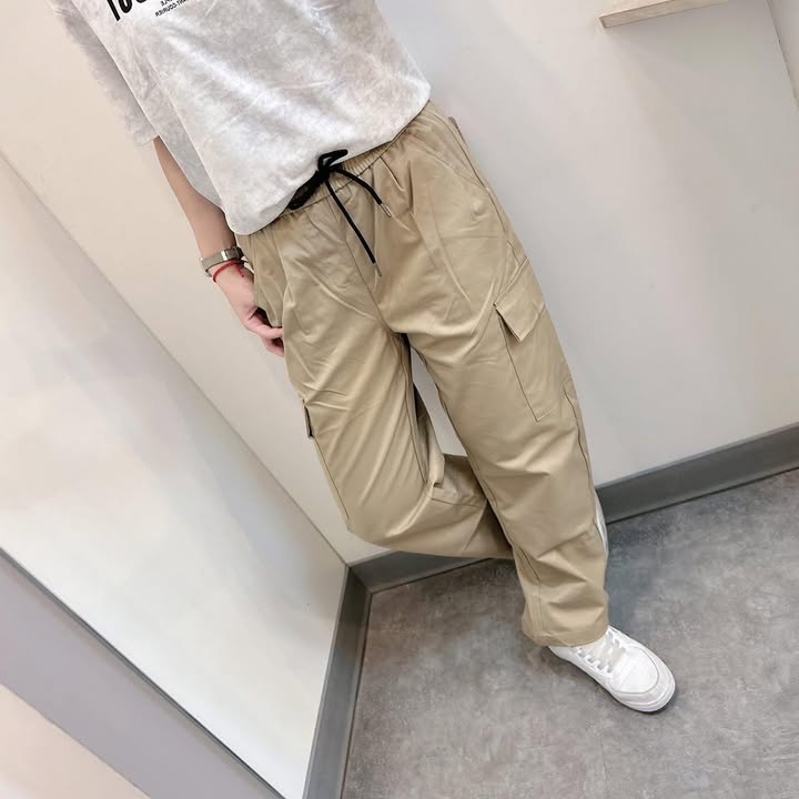 韓系機能工裝寬褲 - Image 7