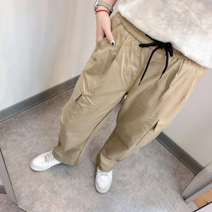 韓系機能工裝寬褲 - Image 8