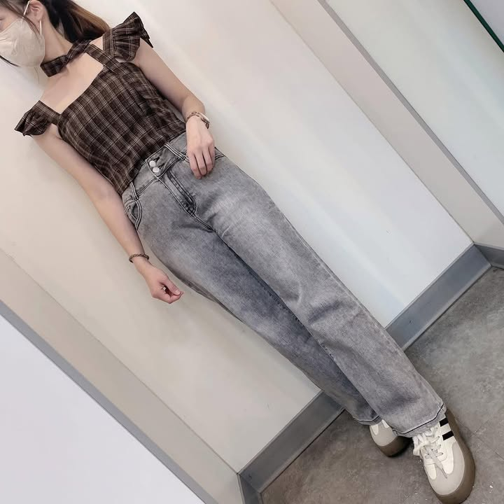 高腰顯瘦直筒牛仔褲:圖片 7