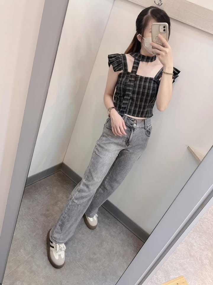 高腰顯瘦直筒牛仔褲:圖片 5