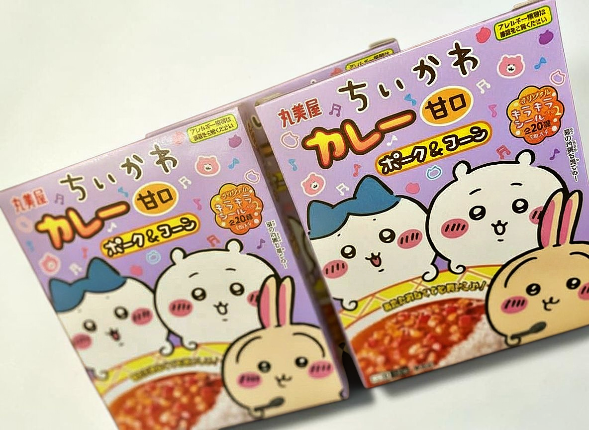 日本 丸美屋|Chiikawa 吉伊卡哇 甘口豬肉玉米咖哩(145g)附閃亮貼紙 - Image 2