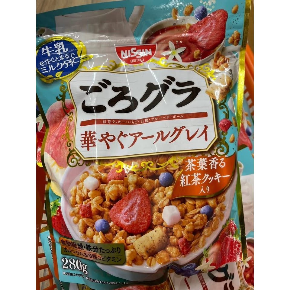 🌿 日本限定🇯🇵日清 GORO GURA 伯爵紅茶穀物麥片 🍓