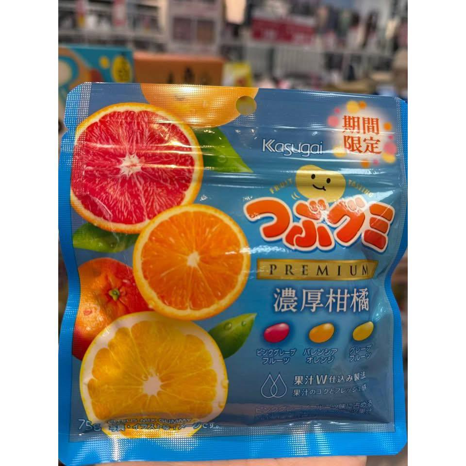 日本Kasugai Premium 濃厚柑橘軟糖|期間限定