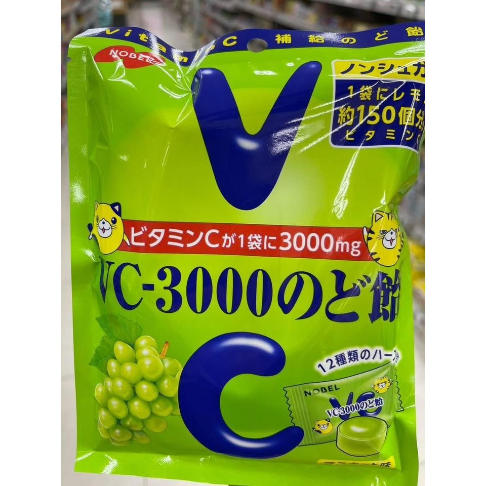 日本 NOBEL VC-3000 麝香葡萄潤喉糖 (90g):圖片 4