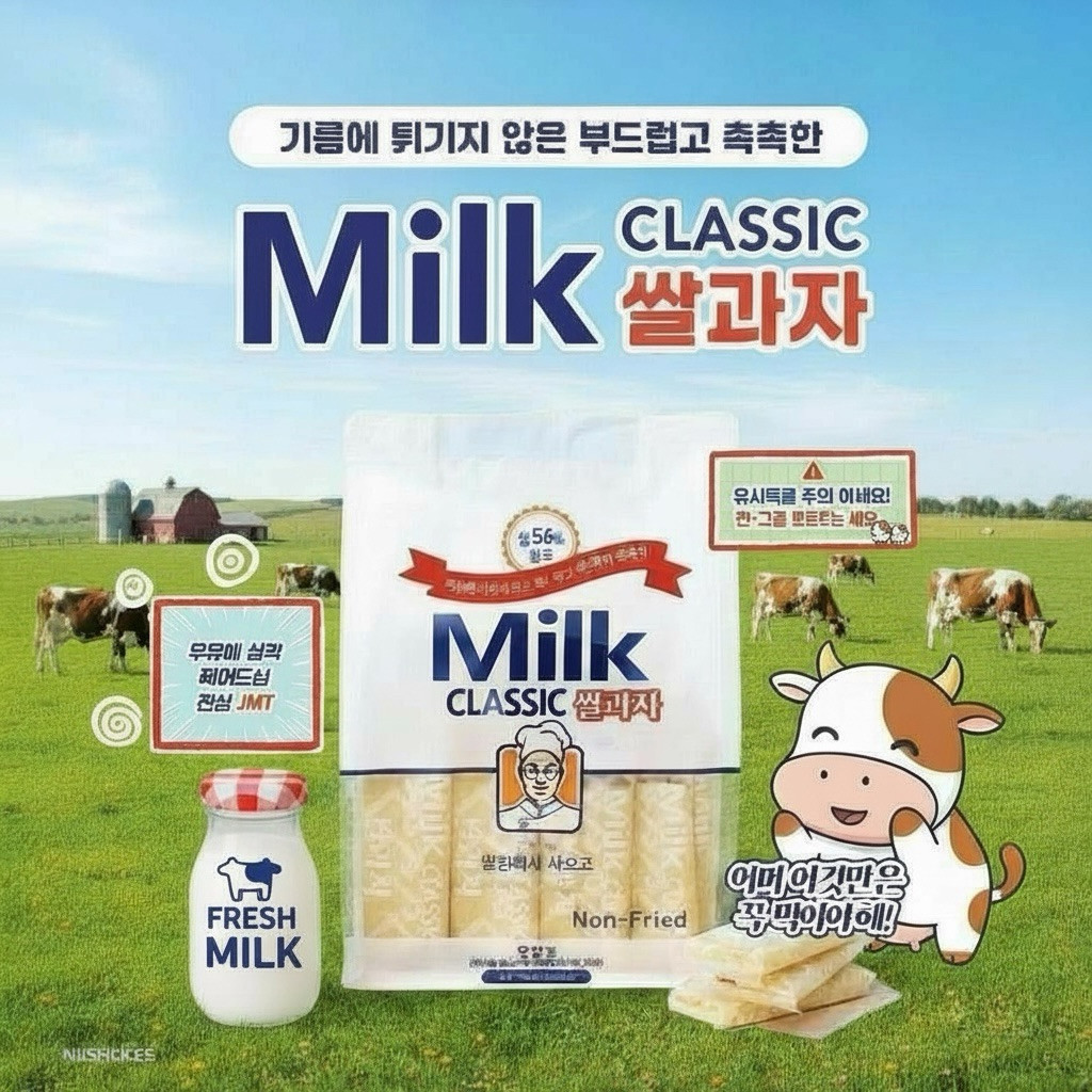 韓國Milk Classic鮮奶米餅♥
