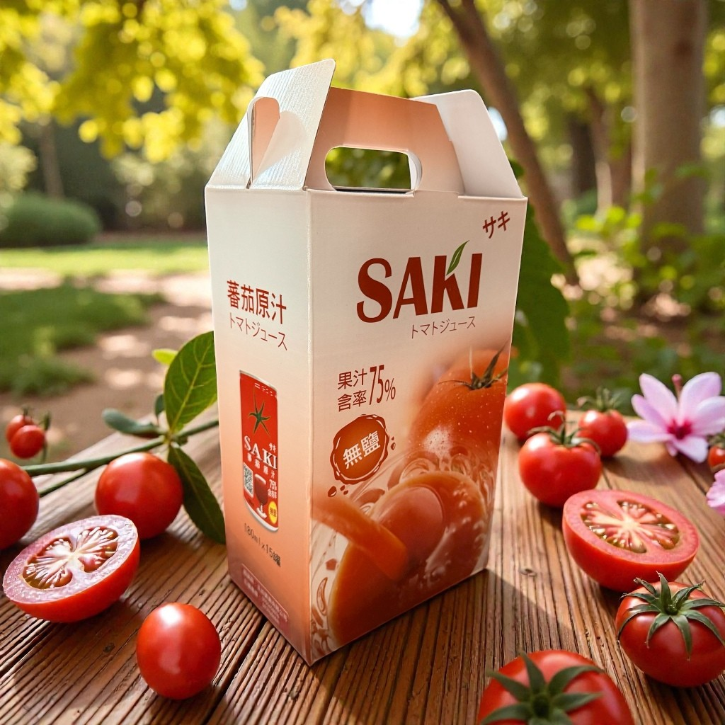 MUCH主幼商場番茄汁韓國 SAKI 無鹽(手提紙箱15瓶入):圖片 2