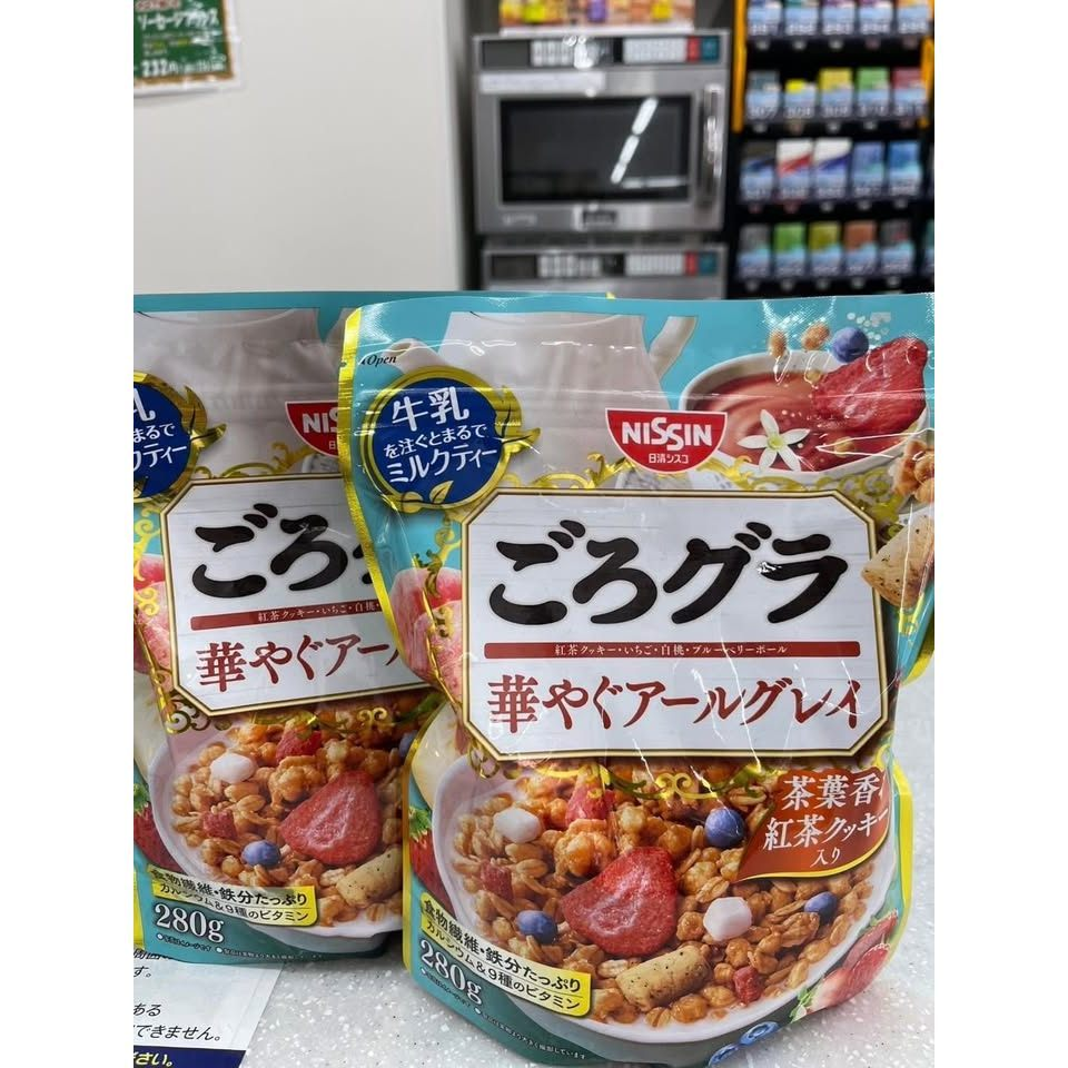🌿 日本限定🇯🇵日清 GORO GURA 伯爵紅茶穀物麥片 🍓:圖片 5